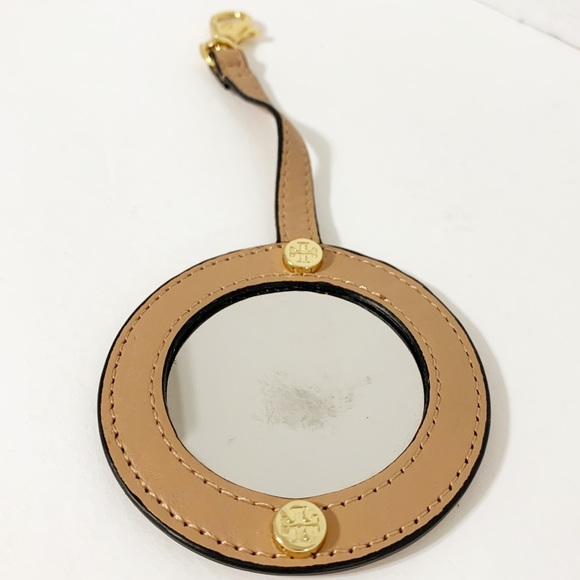 Tory Burch Brown Clip on Mirror